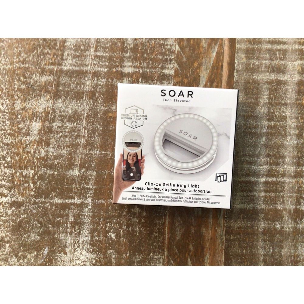 SOAR Tech‎ Elevated Clip-On Selfie LED Ring Light NEW MSRP $29.99